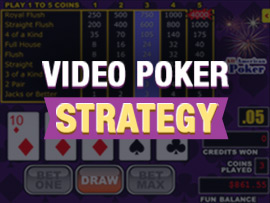 video poker strategy paytable