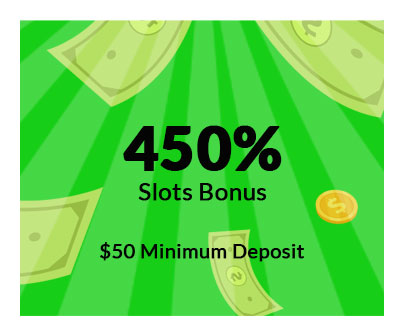 450% slots bonus