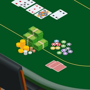 poker table chips money