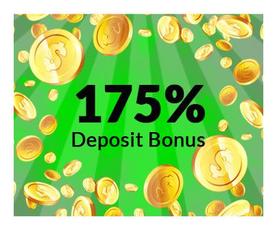 175% Deposit Bonus