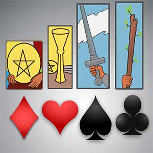 diamonds, hearts, spades, clubs