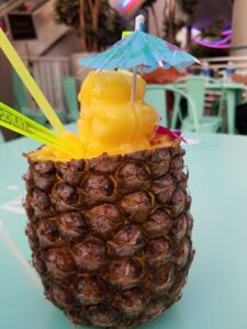 Pineapple drink at Island Time Floats