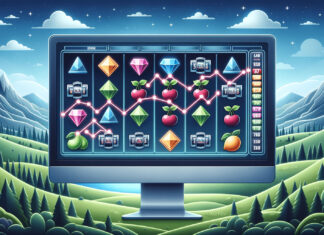 slot machines paylines on a desktop screen