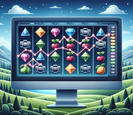 slot machines paylines on a desktop screen