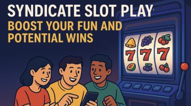 3 friends playing slots on mobile