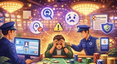 gambler got caught in a casino