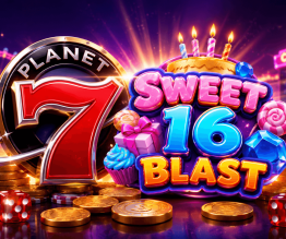 250% Bonus + 30 Free Spins on Sweet 16 Blast at Planet 7 Casino